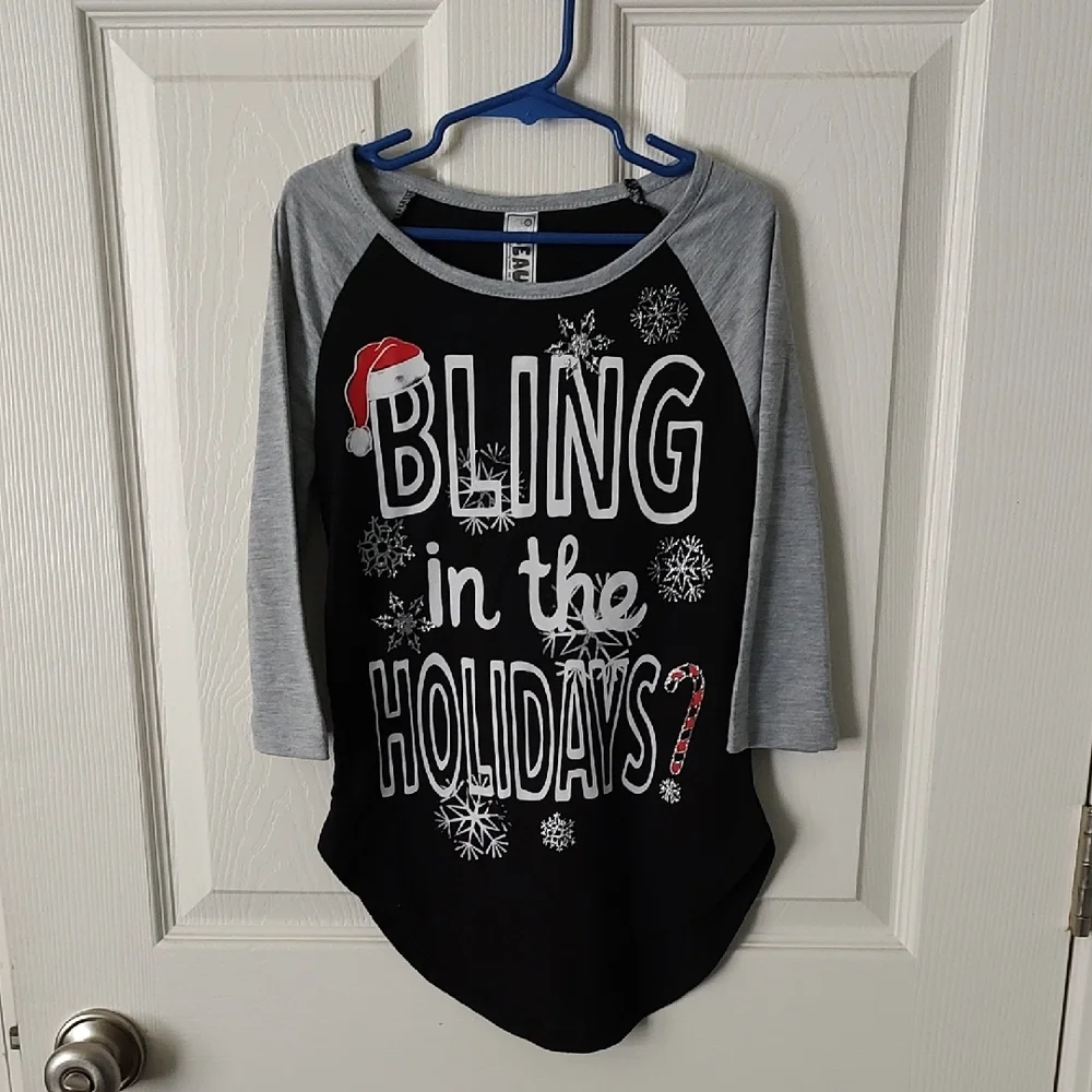 Black and Gray Holiday Shirt
